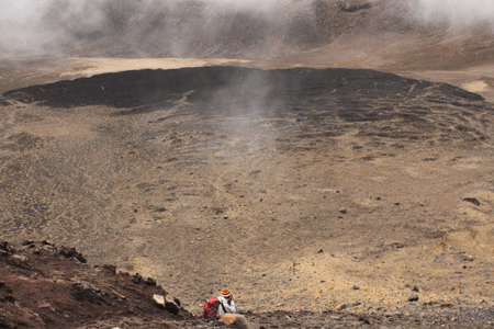 Crater central (Tongariro National Park)