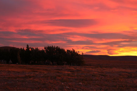 Puesta de sol en el desierto patagónico (Fase 2)